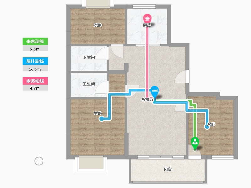 江苏省-淮安市-御景学府-82.00-户型库-动静线