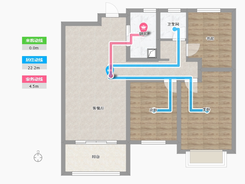 山东省-德州市-康博公馆-82.00-户型库-动静线