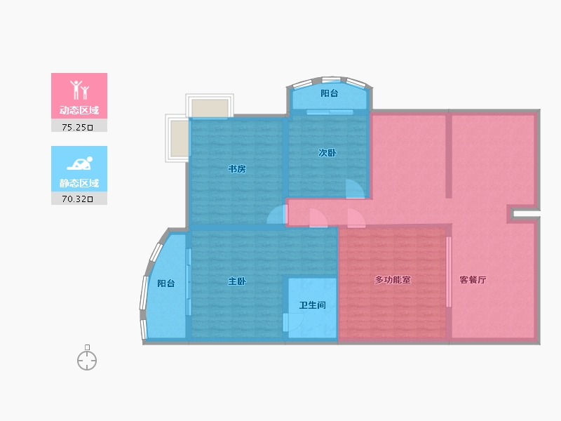 湖北省-武汉市-鹦鹉花园41栋二楼-130.00-户型库-动静分区