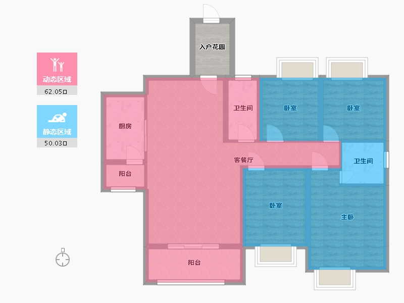 广东省-云浮市-万汇广场-113.35-户型库-动静分区