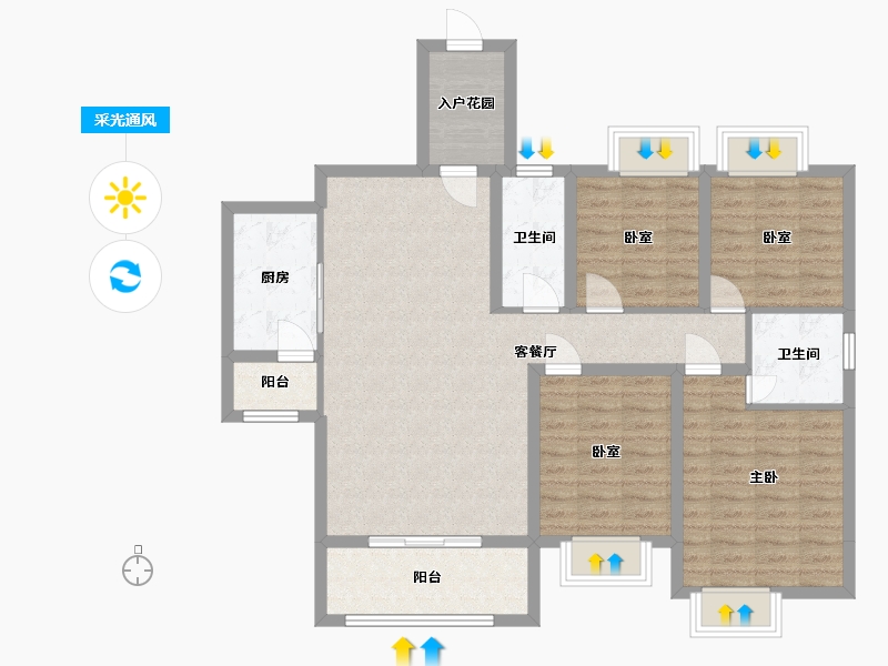 广东省-云浮市-万汇广场-113.35-户型库-采光通风