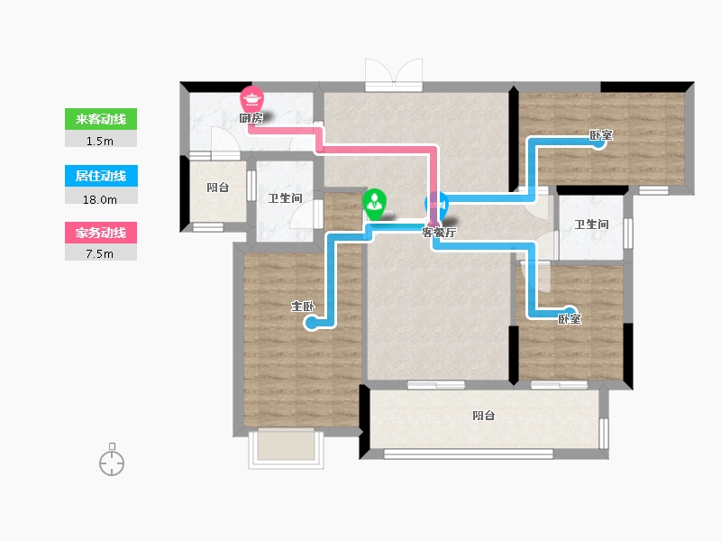 四川省-达州市-铁投莲花府邸-120.48-户型库-动静线