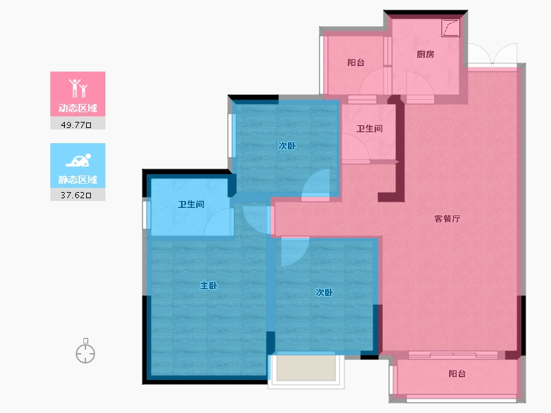 四川省-眉山市-万景峰汇-77.00-户型库-动静分区