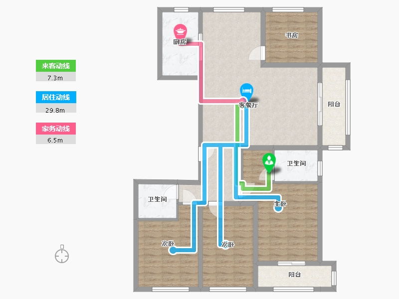 河北省-承德市-豪庭御景-139.00-户型库-动静线