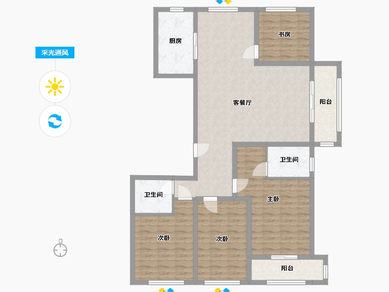 河北省-承德市-豪庭御景-139.00-户型库-采光通风