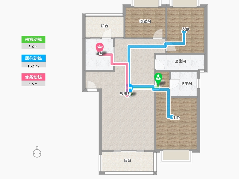 四川省-成都市-方营小区-109.00-户型库-动静线