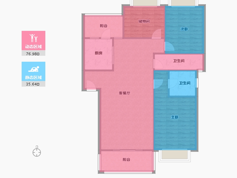 四川省-成都市-方营小区-109.00-户型库-动静分区