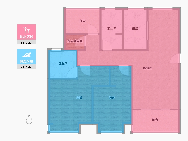 江苏省-苏州市-绿地-108.00-户型库-动静分区