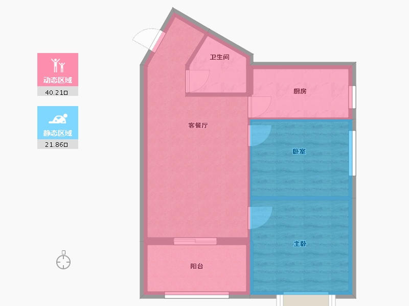 北京-北京市-杨庄北区-51.00-户型库-动静分区