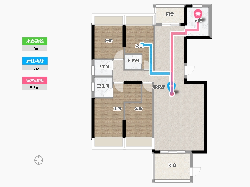 广东省-揭阳市-金泰城-172.00-户型库-动静线