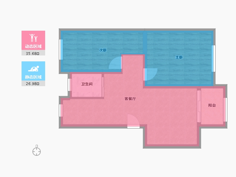 上海-上海市-宜浩·欧景-73.00-户型库-动静分区