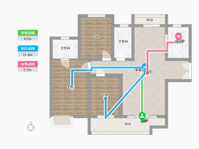 陕西省-西安市-御锦城-92.00-户型库-动静线