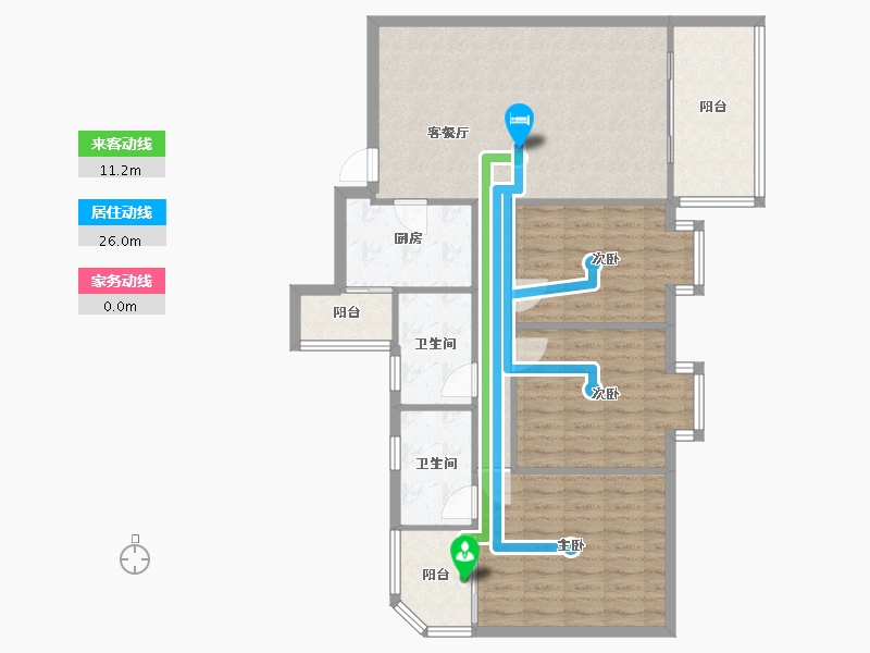 四川省-成都市-凯瑞花都-103.00-户型库-动静线