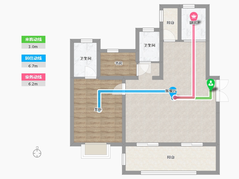 安徽省-六安市-万瑞天赋未来-77.62-户型库-动静线