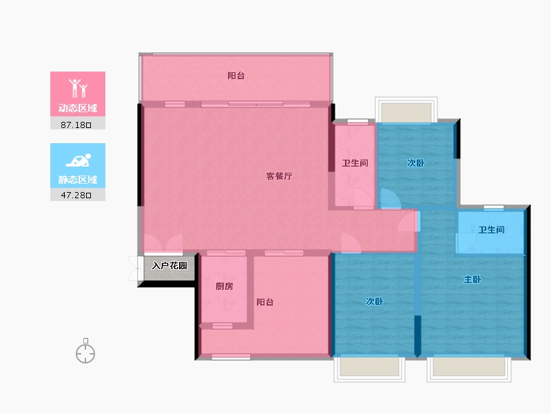 广东省-河源市-永安小区-120.00-户型库-动静分区