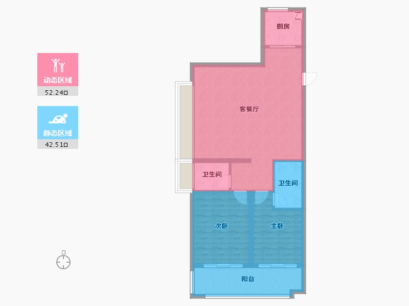 山东省-德州市-奥特莱斯.澜泊湾-124.00-户型库-动静分区