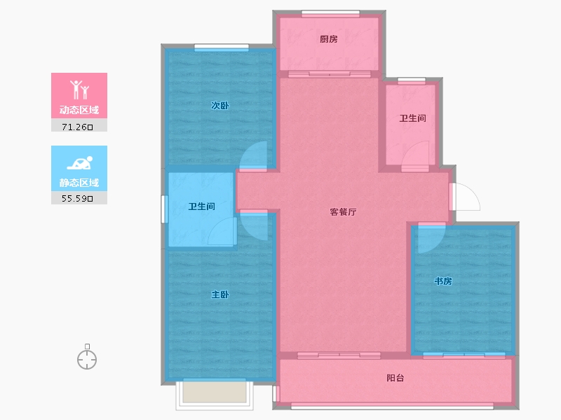 山西省-运城市-绿苑新城-115.00-户型库-动静分区