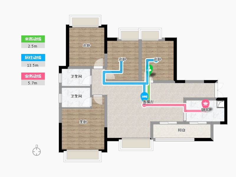 四川省-成都市-人居盛和林语-南区-98.00-户型库-动静线