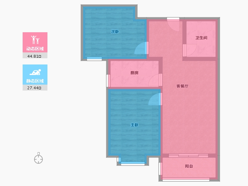 山西省-晋城市-晋凤一号-67.00-户型库-动静分区