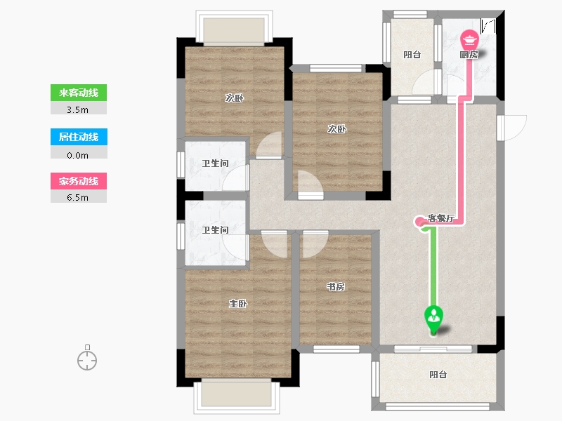 广西壮族自治区-北海市-星海名城-101.00-户型库-动静线