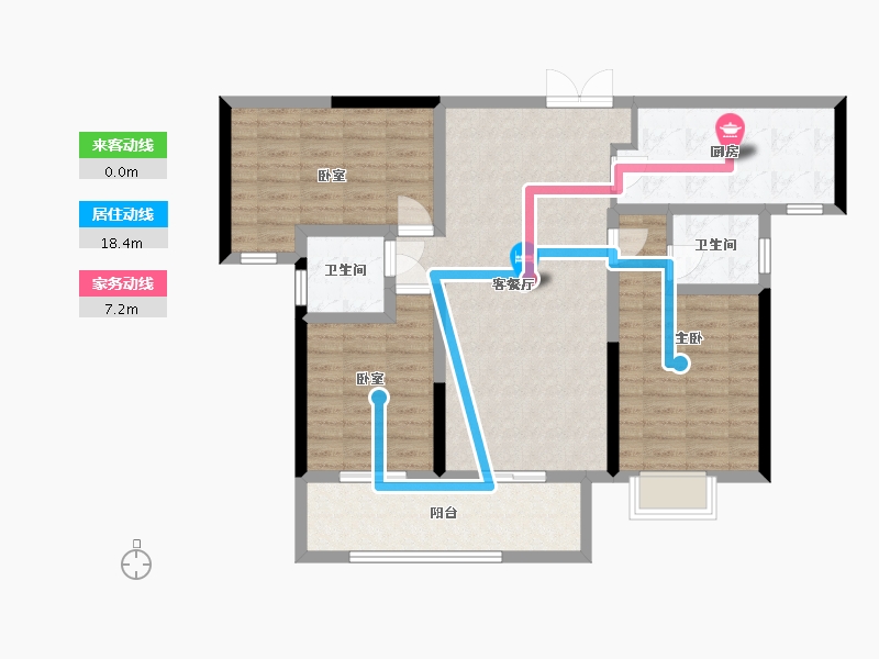 湖南省-永州市-大宁府二期-103.20-户型库-动静线