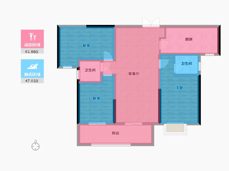 湖南省-永州市-大宁府二期-103.20-户型库-动静分区