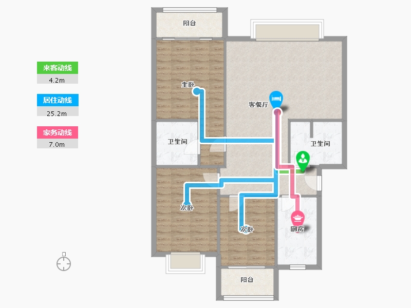 四川省-成都市-建新苑-120.00-户型库-动静线