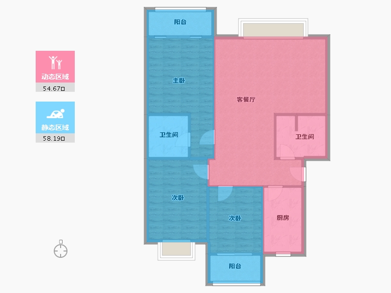 四川省-成都市-建新苑-120.00-户型库-动静分区