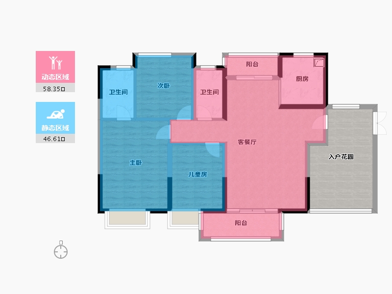 广东省-云浮市-英伦豪城-125.00-户型库-动静分区