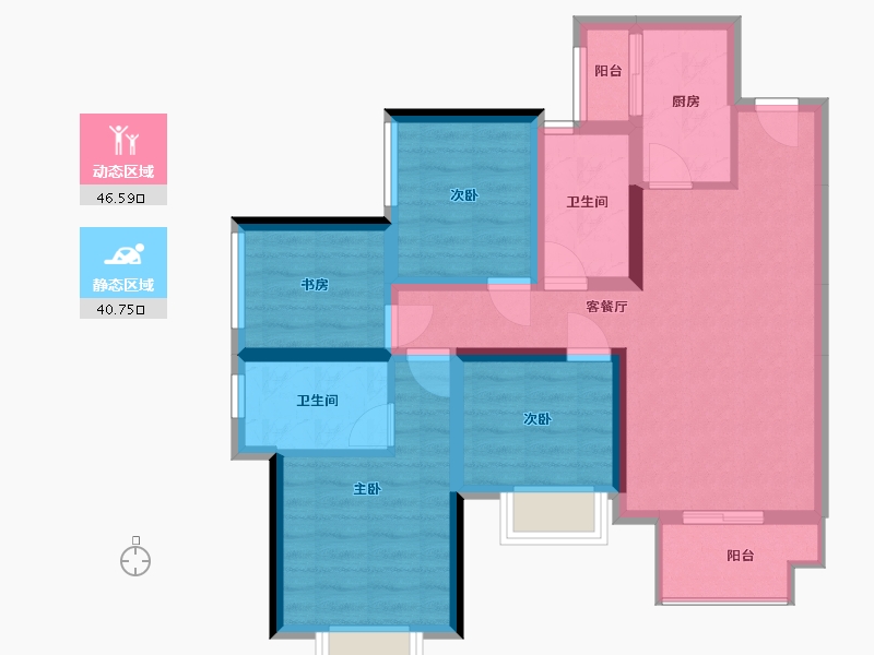 四川省-眉山市-朗基香颂天府-79.00-户型库-动静分区