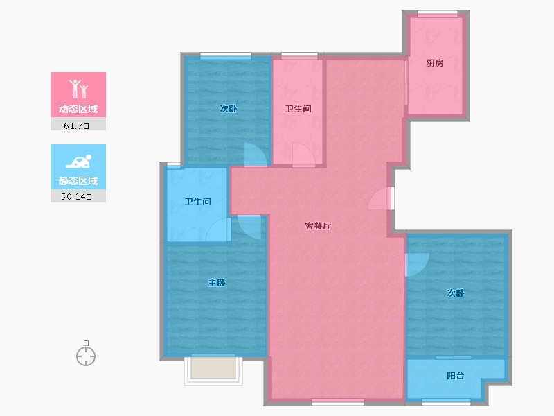 河南省-驻马店市-碧桂园-150.00-户型库-动静分区