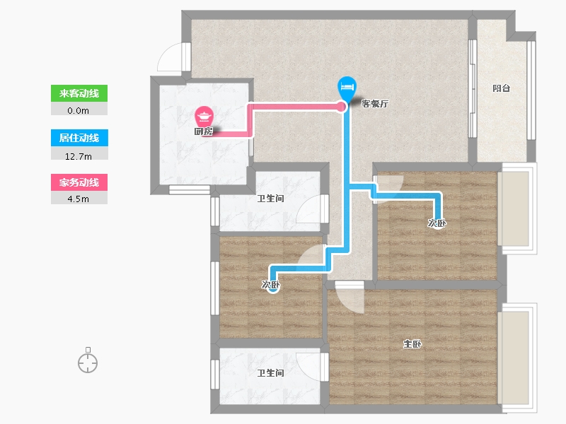 河南省-安阳市- 名门意境-120.00-户型库-动静线