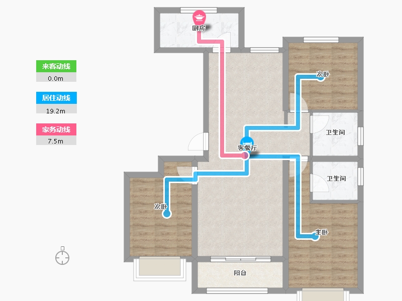 河北省-石家庄市-安定御园-96.30-户型库-动静线