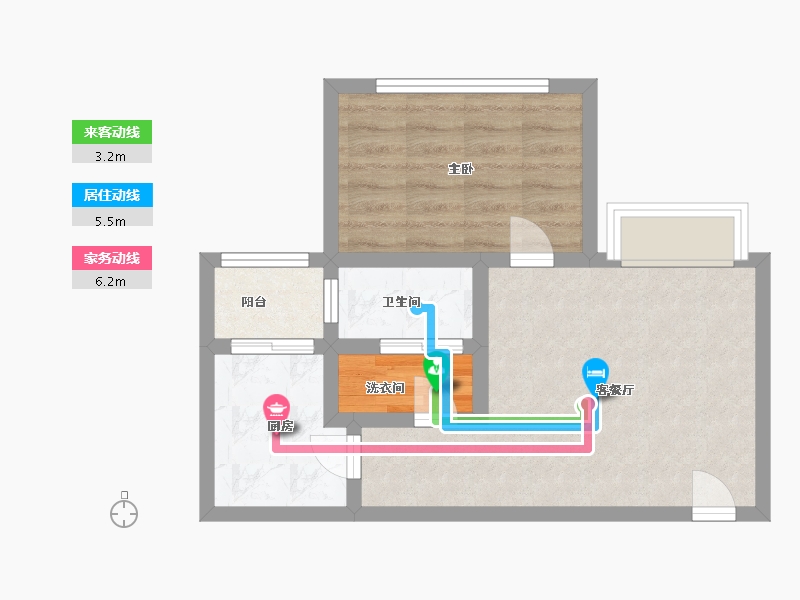 四川省-成都市-民兴北苑-46.00-户型库-动静线