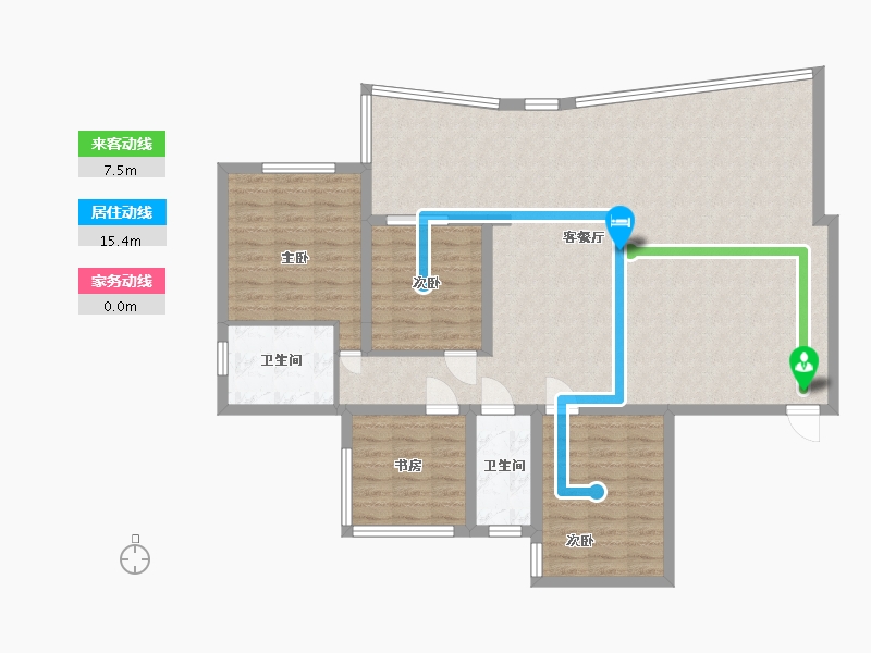 贵州省-遵义市-仁岸之语-122.00-户型库-动静线