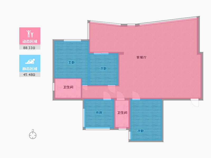 贵州省-遵义市-仁岸之语-122.00-户型库-动静分区