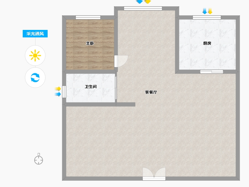 贵州省-贵阳市-中坝公租房幸福小区-120.00-户型库-采光通风