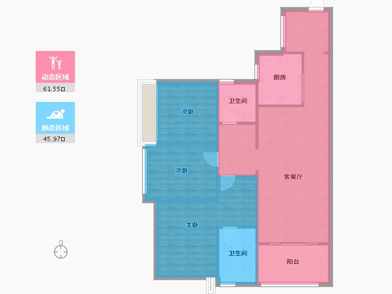 广东省-广州市-星河智荟-81.00-户型库-动静分区