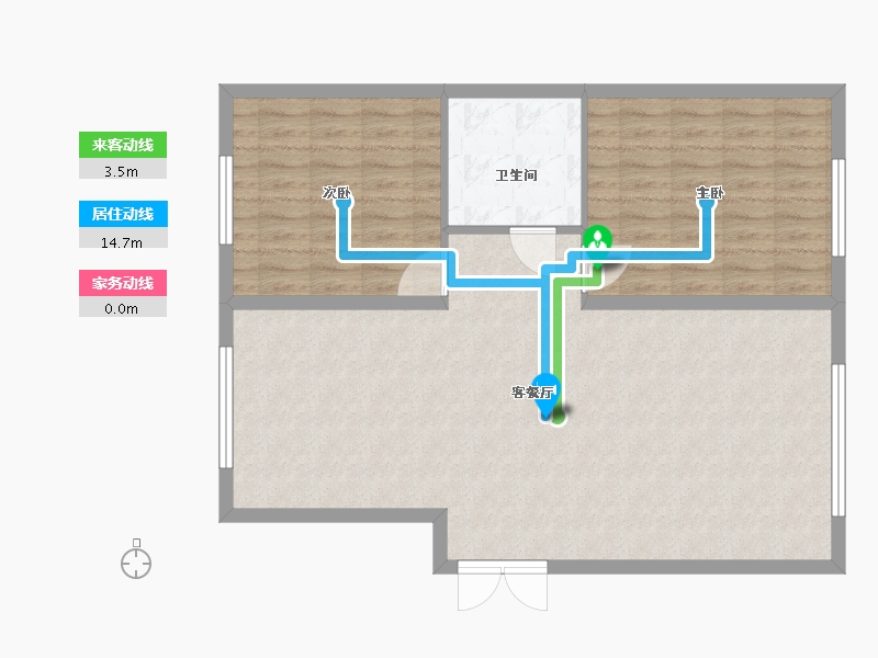 黑龙江省-佳木斯市-水岸豪庭御公馆-90.00-户型库-动静线