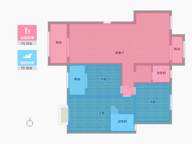 河南省-驻马店市-王府壹号-113.10-户型库-动静分区