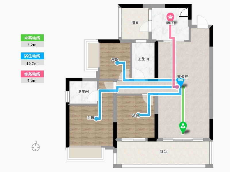 四川省-乐山市-大渡河府-83.50-户型库-动静线