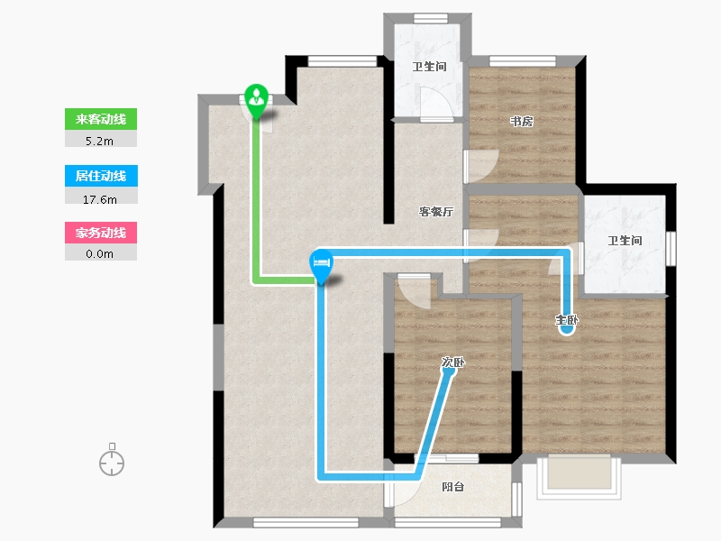 浙江省-丽水市-翡翠湾-100.00-户型库-动静线