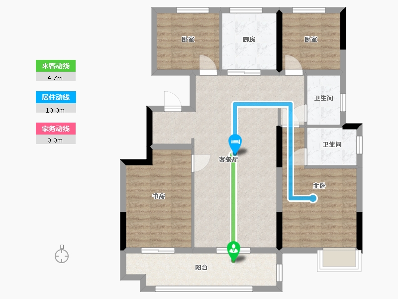 安徽省-安庆市-安庆高速·菱湖公馆-99.00-户型库-动静线