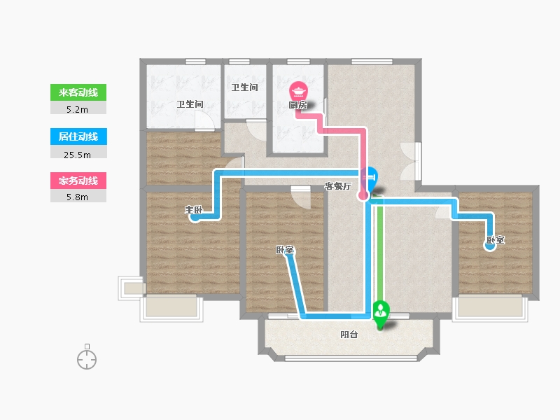 河北省-邢台市-天一府-120.00-户型库-动静线