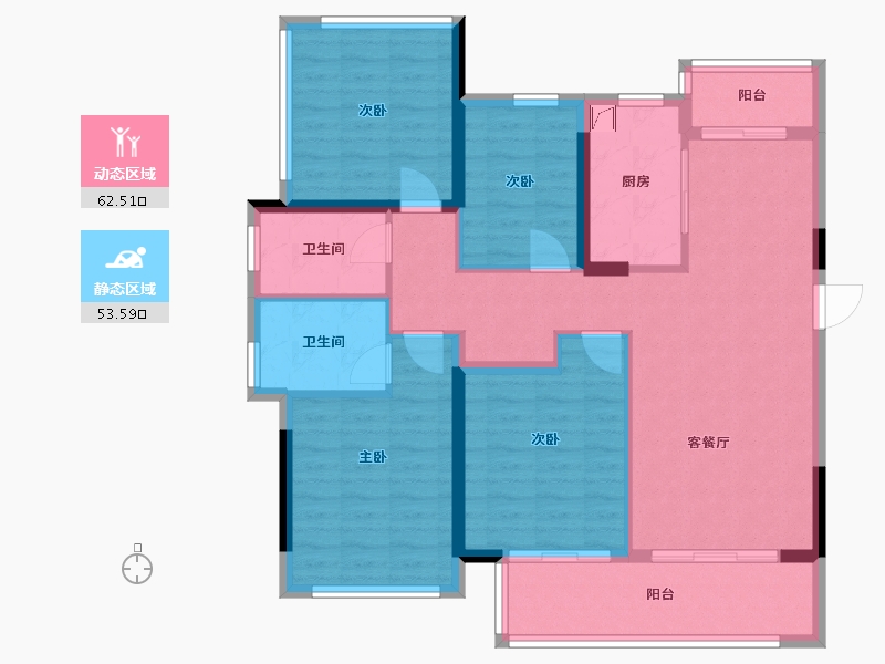 贵州省-贵阳市-建发央著-104.00-户型库-动静分区