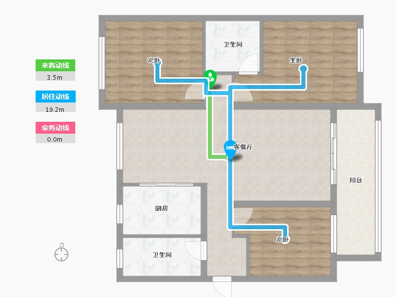 河北省-邢台市-铜锣湾尚苑小区-108.00-户型库-动静线