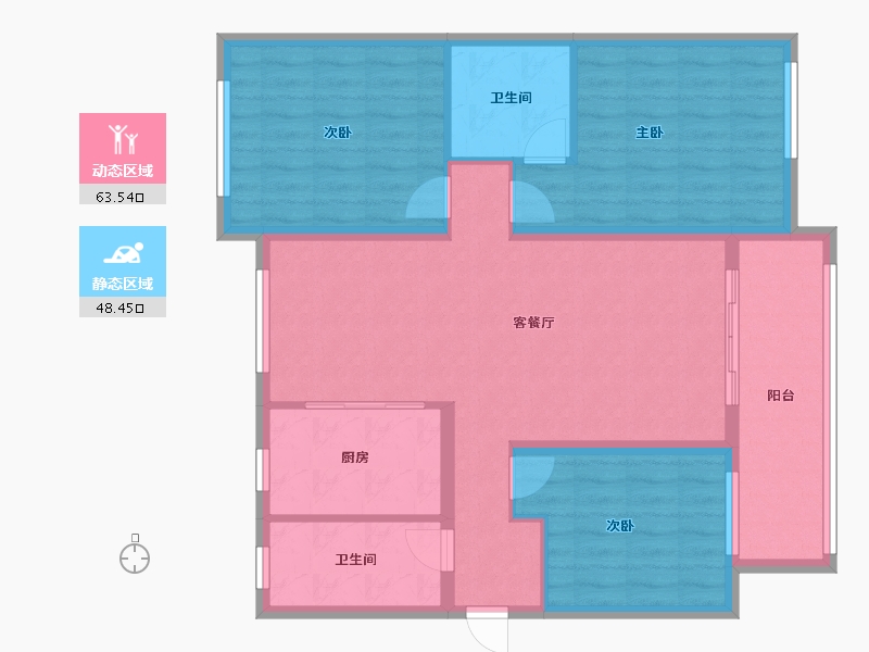 河北省-邢台市-铜锣湾尚苑小区-108.00-户型库-动静分区