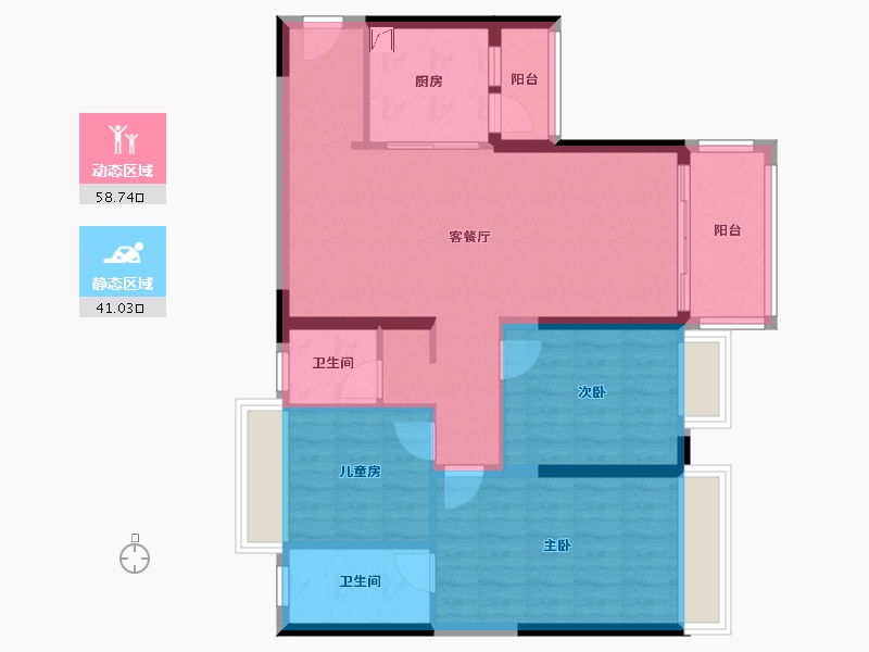 广西壮族自治区-南宁市-天健天境-91.00-户型库-动静分区