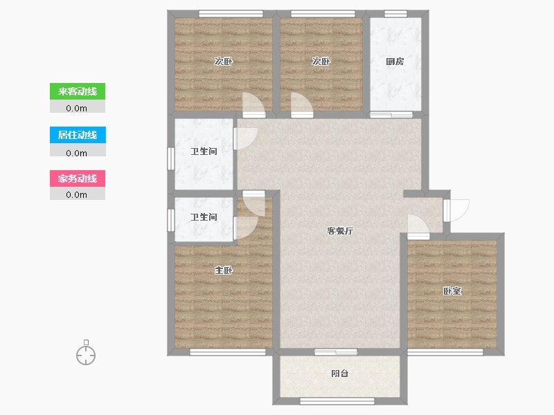 河北省-衡水市-文轩花园-110.00-户型库-动静线