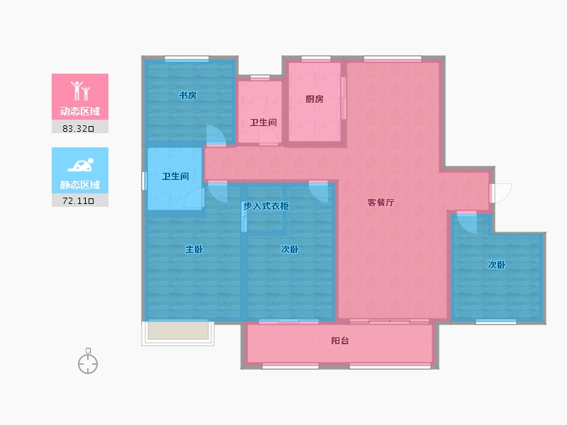 山东省-菏泽市-阳光绿城-140.00-户型库-动静分区